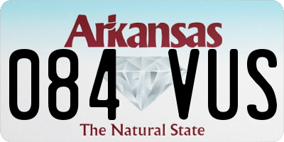 AR license plate 084VUS