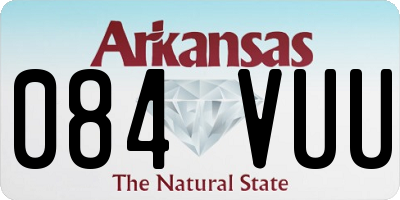 AR license plate 084VUU