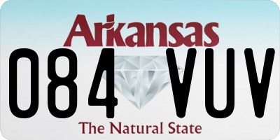 AR license plate 084VUV
