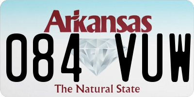 AR license plate 084VUW