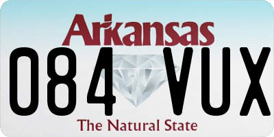 AR license plate 084VUX