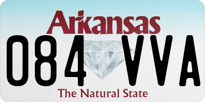 AR license plate 084VVA