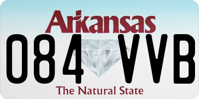 AR license plate 084VVB