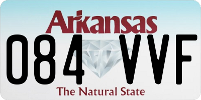 AR license plate 084VVF