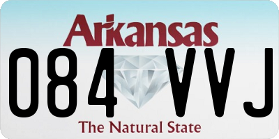 AR license plate 084VVJ