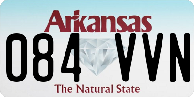 AR license plate 084VVN