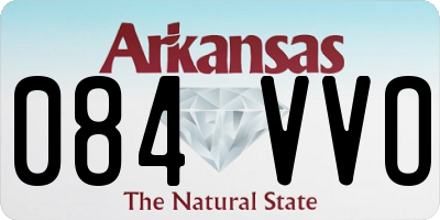 AR license plate 084VVO