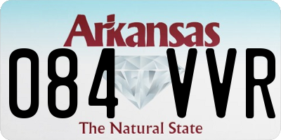 AR license plate 084VVR