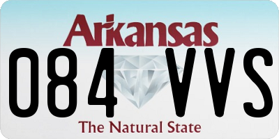 AR license plate 084VVS