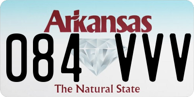 AR license plate 084VVV