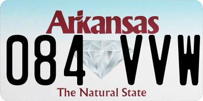 AR license plate 084VVW