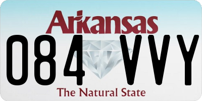 AR license plate 084VVY