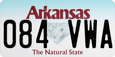 AR license plate 084VWA