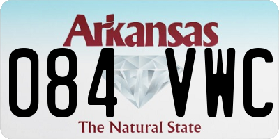 AR license plate 084VWC