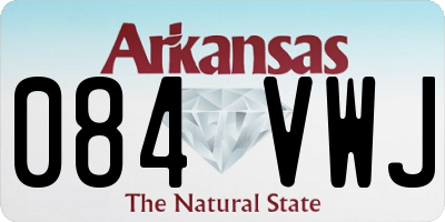 AR license plate 084VWJ