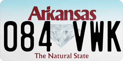 AR license plate 084VWK