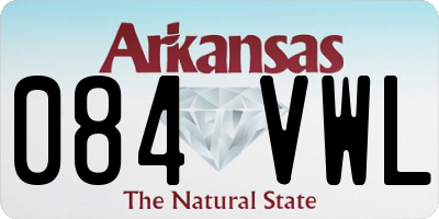 AR license plate 084VWL