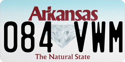 AR license plate 084VWM