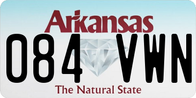 AR license plate 084VWN