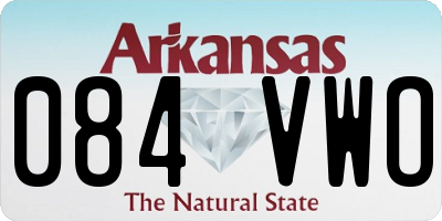 AR license plate 084VWO