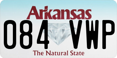 AR license plate 084VWP