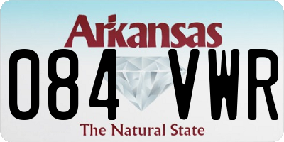 AR license plate 084VWR