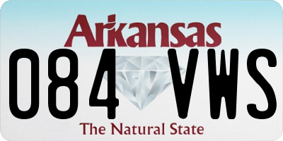 AR license plate 084VWS