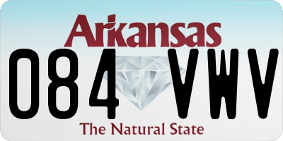 AR license plate 084VWV