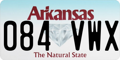 AR license plate 084VWX