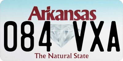 AR license plate 084VXA