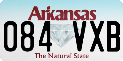 AR license plate 084VXB