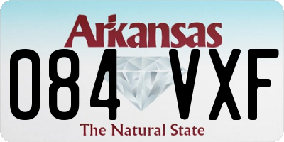 AR license plate 084VXF