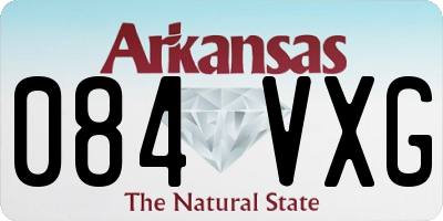 AR license plate 084VXG