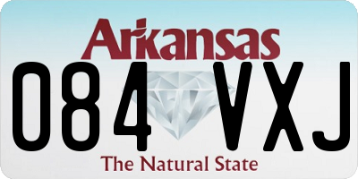 AR license plate 084VXJ