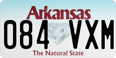 AR license plate 084VXM