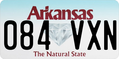 AR license plate 084VXN