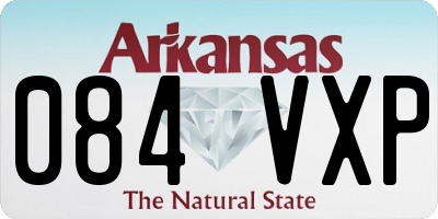 AR license plate 084VXP