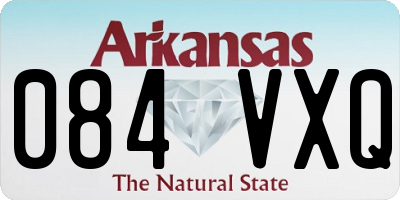 AR license plate 084VXQ
