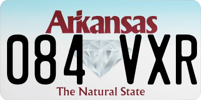 AR license plate 084VXR