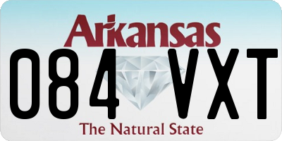 AR license plate 084VXT