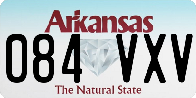 AR license plate 084VXV