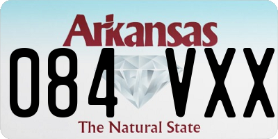 AR license plate 084VXX