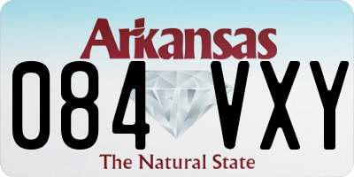 AR license plate 084VXY