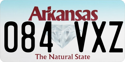 AR license plate 084VXZ