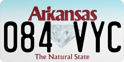 AR license plate 084VYC