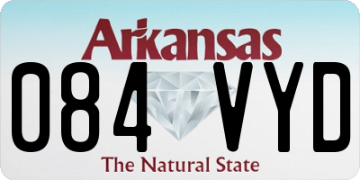 AR license plate 084VYD