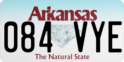 AR license plate 084VYE