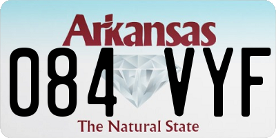 AR license plate 084VYF