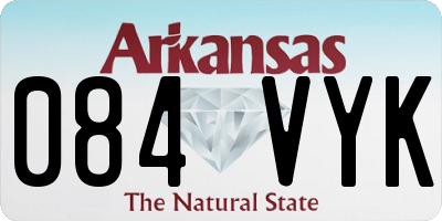 AR license plate 084VYK
