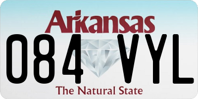 AR license plate 084VYL